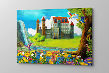 Obraz V šírom poli zámoček 1410